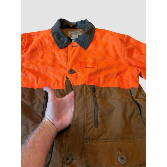L.L. Bean Upland Hunter Field Coat Waxed Cotton - Picture 7 of 13